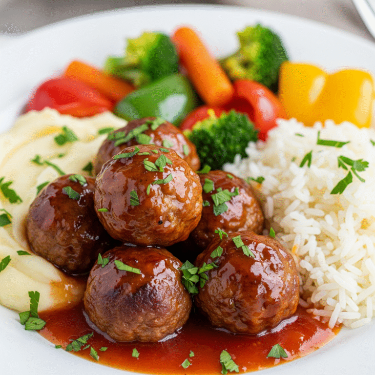 קציצות בשר ברוטב מתוק-חמוץ – מנה עיקרית מושלמת לשולחן ראש השנה