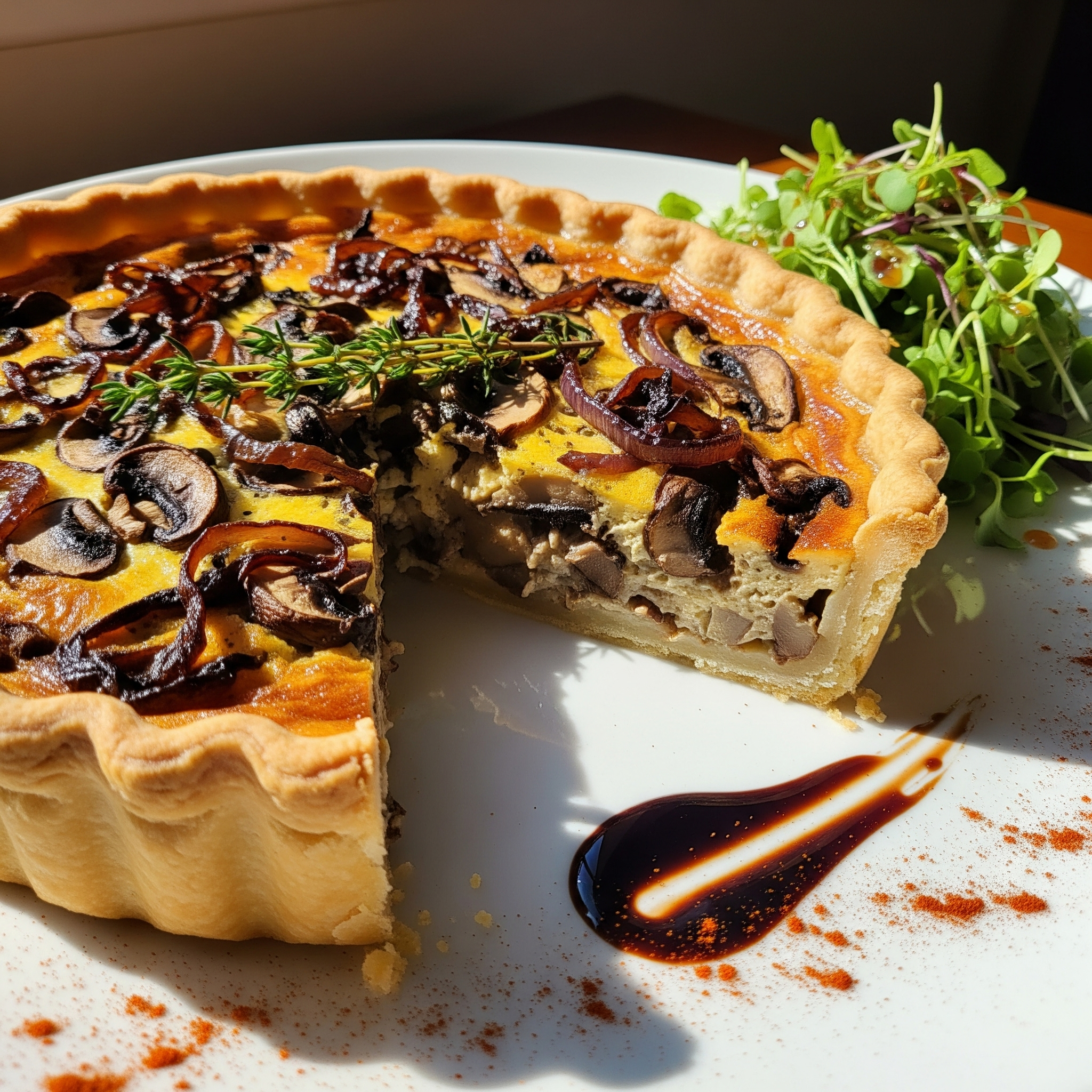 הקיש הצרפתי המושלם: כך תכינו קיש פטריות ובצל מקורמל כמו במסעדה