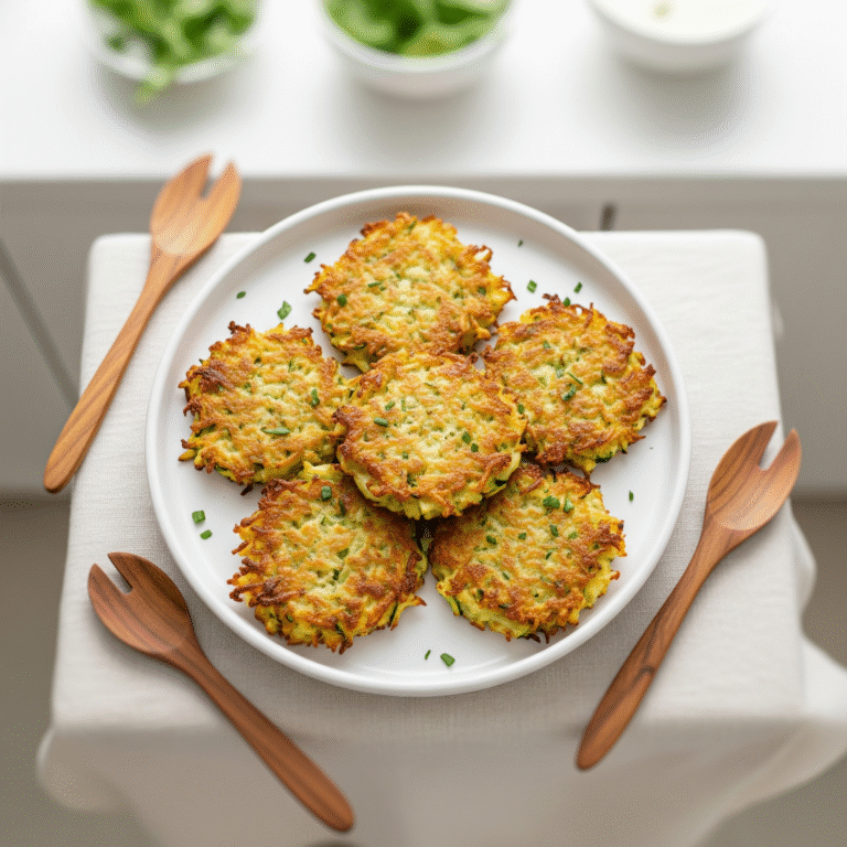 לביבות קישואים קריספיות בתנור: מתכון בריא וקל ללא טיגון עמוק